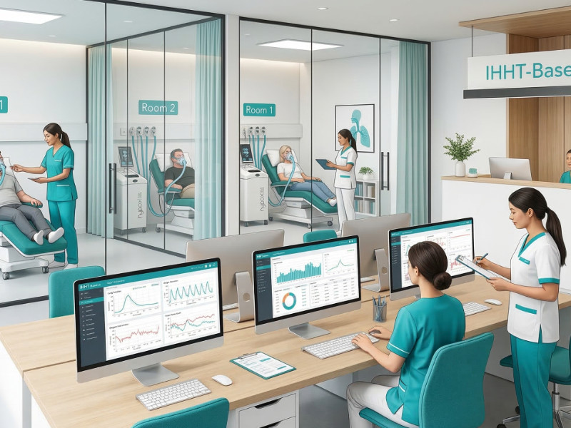 IHHT Gruppenpraxis mit Team und Analyse Dashboards